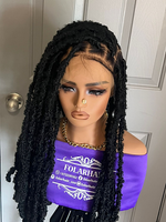 Daisy butterfly locs + boho locs wig + long braid locs wigs