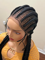 boho knotless braided wig+ boho wig + bohemian human hair wig + full lace braid wigs + where can i buy braid wig+ bohemian wig+Glueless braided wig+Stitches Shuku