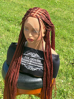 Burgundy small braid