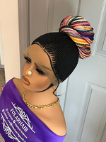 Multicolor Bantu Full Lace Wig