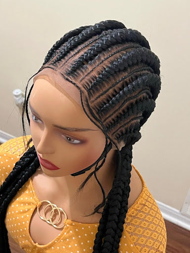 boho knotless braided wig+ boho wig + bohemian human hair wig + full lace braid wigs + where can i buy braid wig+ bohemian wig+Glueless braided wig+Stitches Shuku
