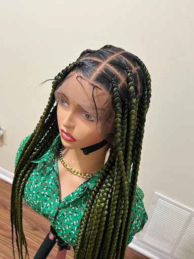 boho knotless braided wig+ boho wig + bohemian human hair wig + full lace braid wigs + where can i buy braid wig+ bohemian wig+Glueless braided wig+Stitches Shuku